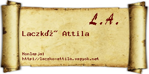 Laczkó Attila névjegykártya