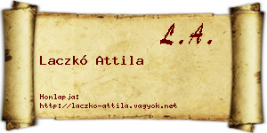 Laczkó Attila névjegykártya