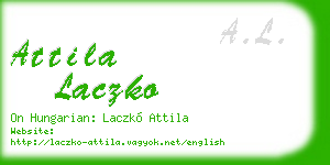 attila laczko business card